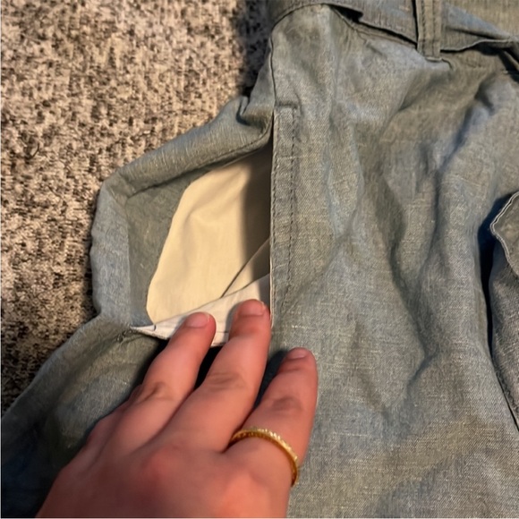 Madewell Chambray Button-Front Mini Skirt - Picture 7 of 8